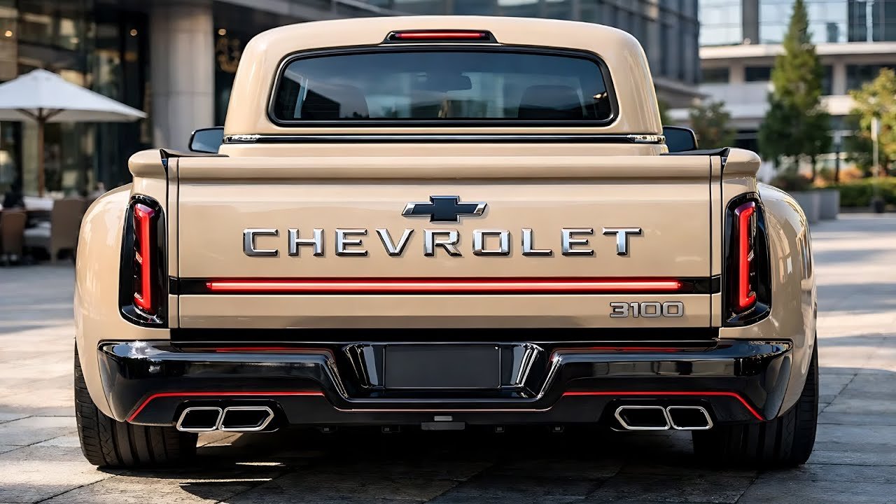 New 2026 Chevrolet 3100 Revealed: Classic Pickup Returns with Futuristic Power and Tech